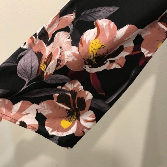 Bohemian style a line Long sleeve floral dress - Picture 4 of 12